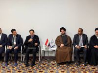 وفد مجلس حكماء المسلمين في مدينة النجف الأشرف